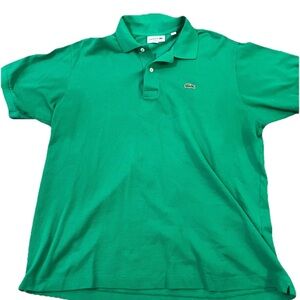 Lacoste XL Men's Polo Shirt Classic Fit Green Short Sleeve Collared